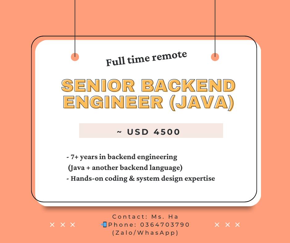 Dao - We’re hiring a 𝐒𝐞𝐧𝐢𝐨𝐫 𝐁𝐚𝐜𝐤𝐞𝐧𝐝 𝐄𝐧𝐠𝐢𝐧𝐞𝐞𝐫 (𝐑𝐞𝐦𝐨𝐭𝐞)! ~ 𝟒𝟓𝟎𝟎 (𝐧𝐨 𝐒𝐇𝐔𝐈 ...