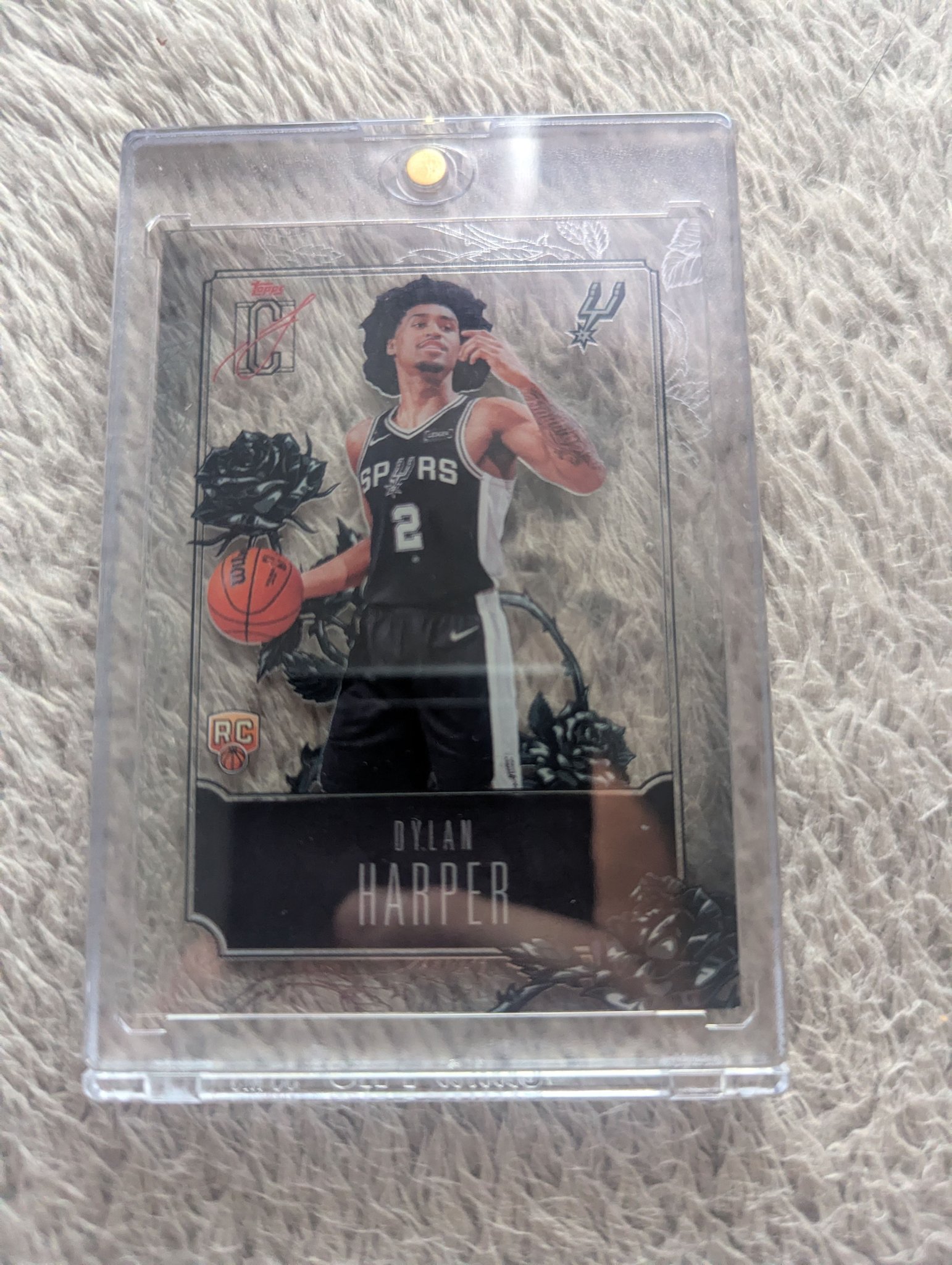 Dylan Harper San Antonio Spurs basketball card found in Topps 