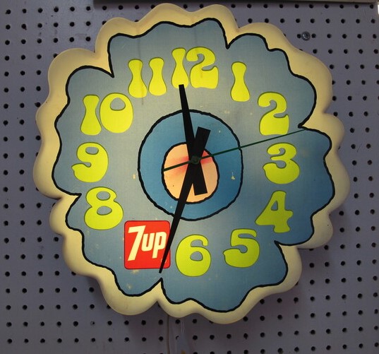 Vintage Peter Max clock from 1970s Malvern Hills pool auctioned
