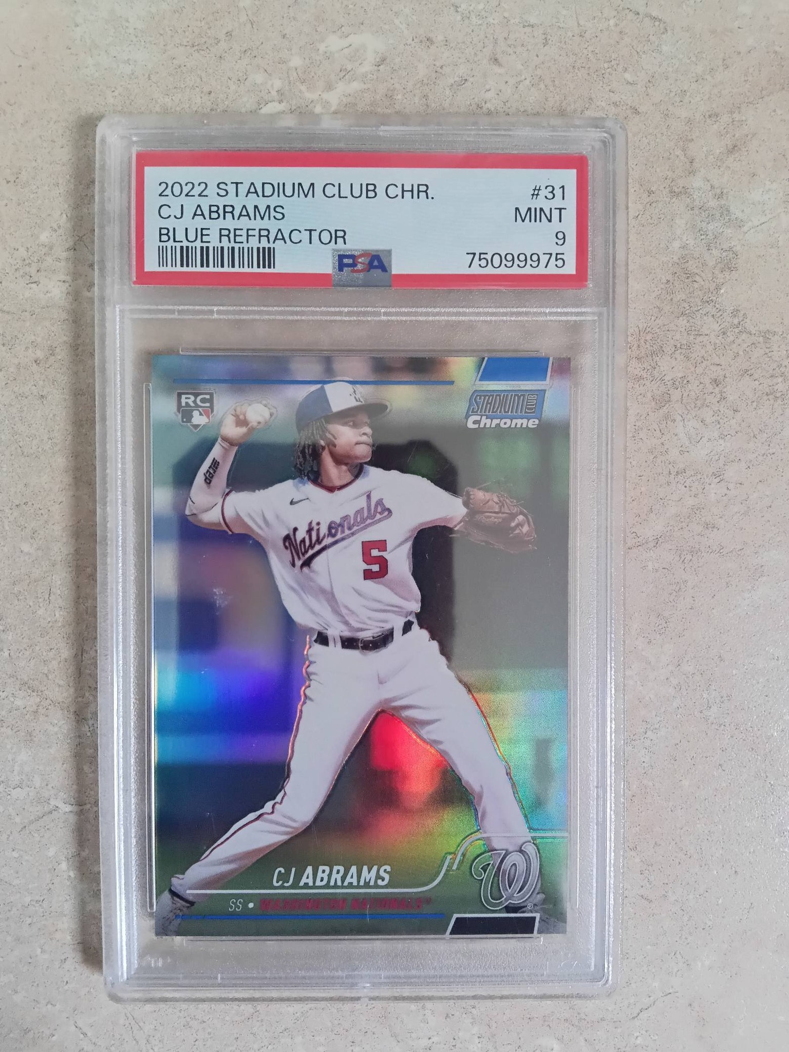 CJ Abrams 2022 Stadium Club Chrome card