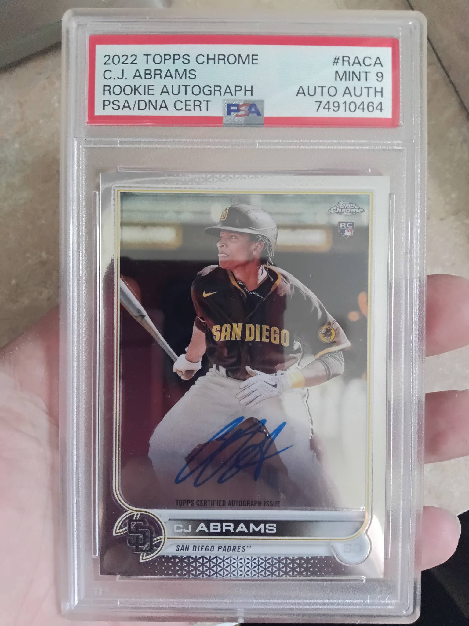 CJ Abrams 2022 Stadium Club Chrome card