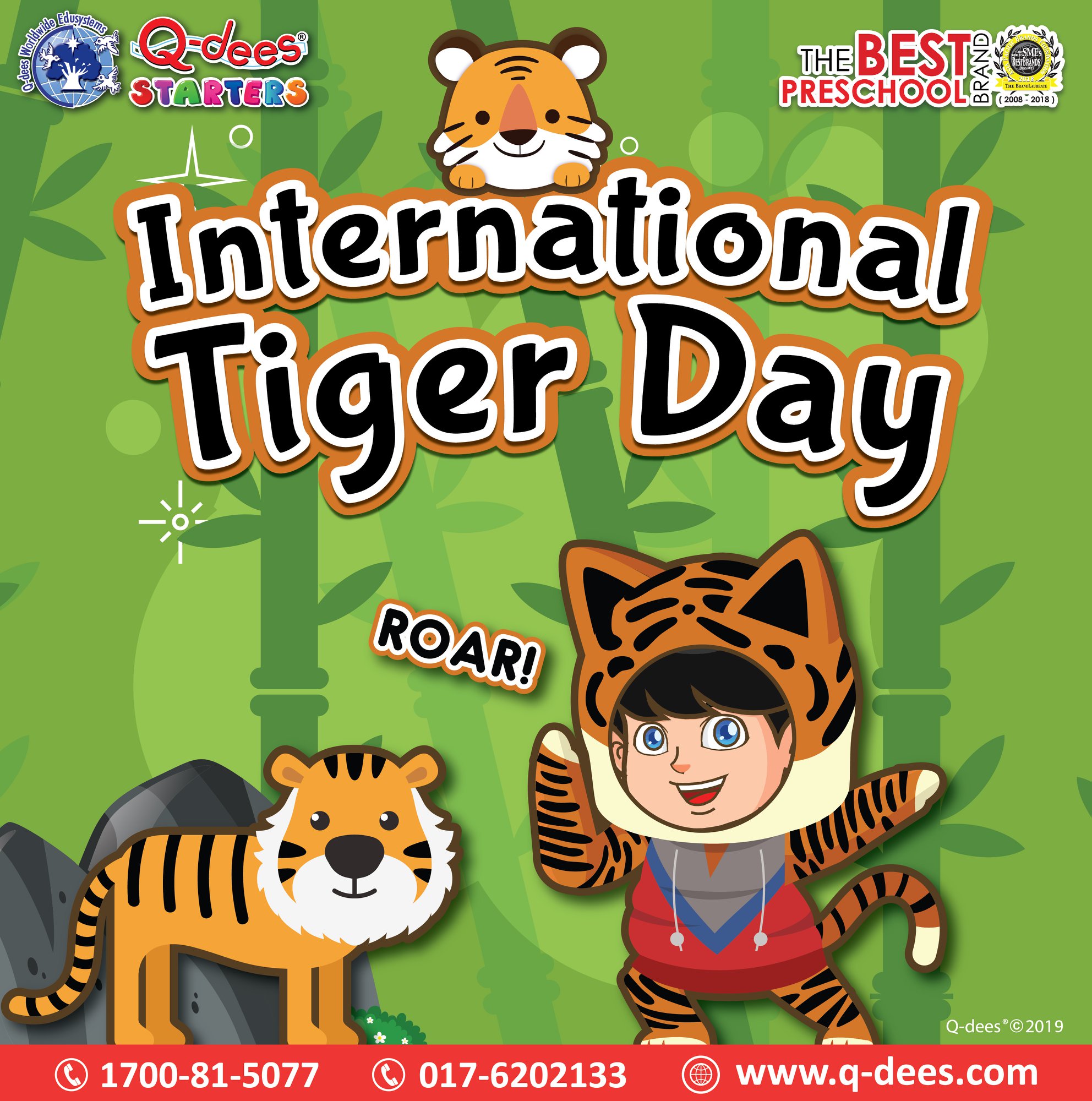 International Tiger Day (E343)... - Official Q-dees Worldwide | Facebook