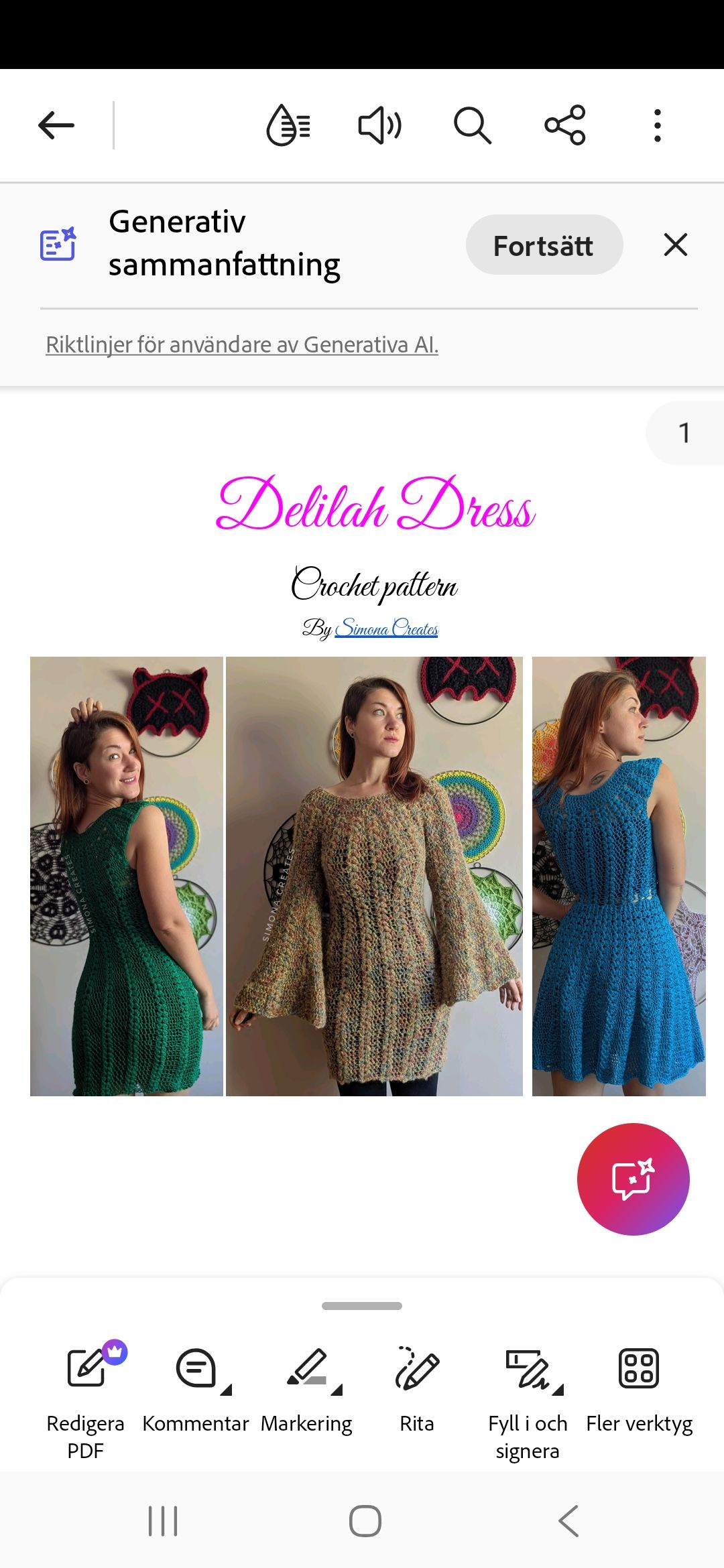 What yarn substitutes cotton DK 8 ply for Taylor Swift crochet dress?