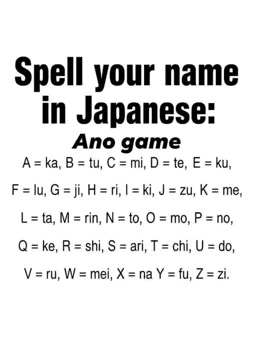 What is your name in Japanese?