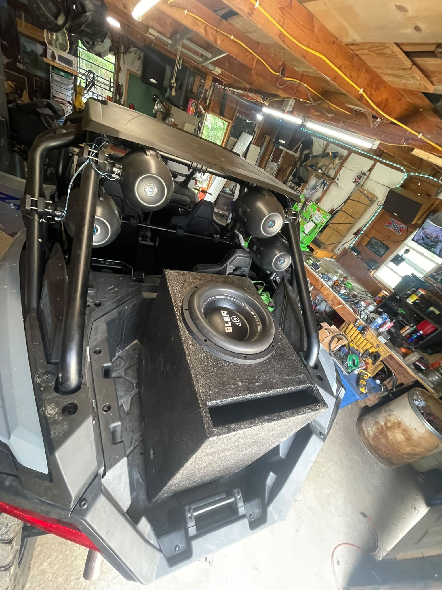 What about SlapZ Oblivion D4 12in in a bandpass box?