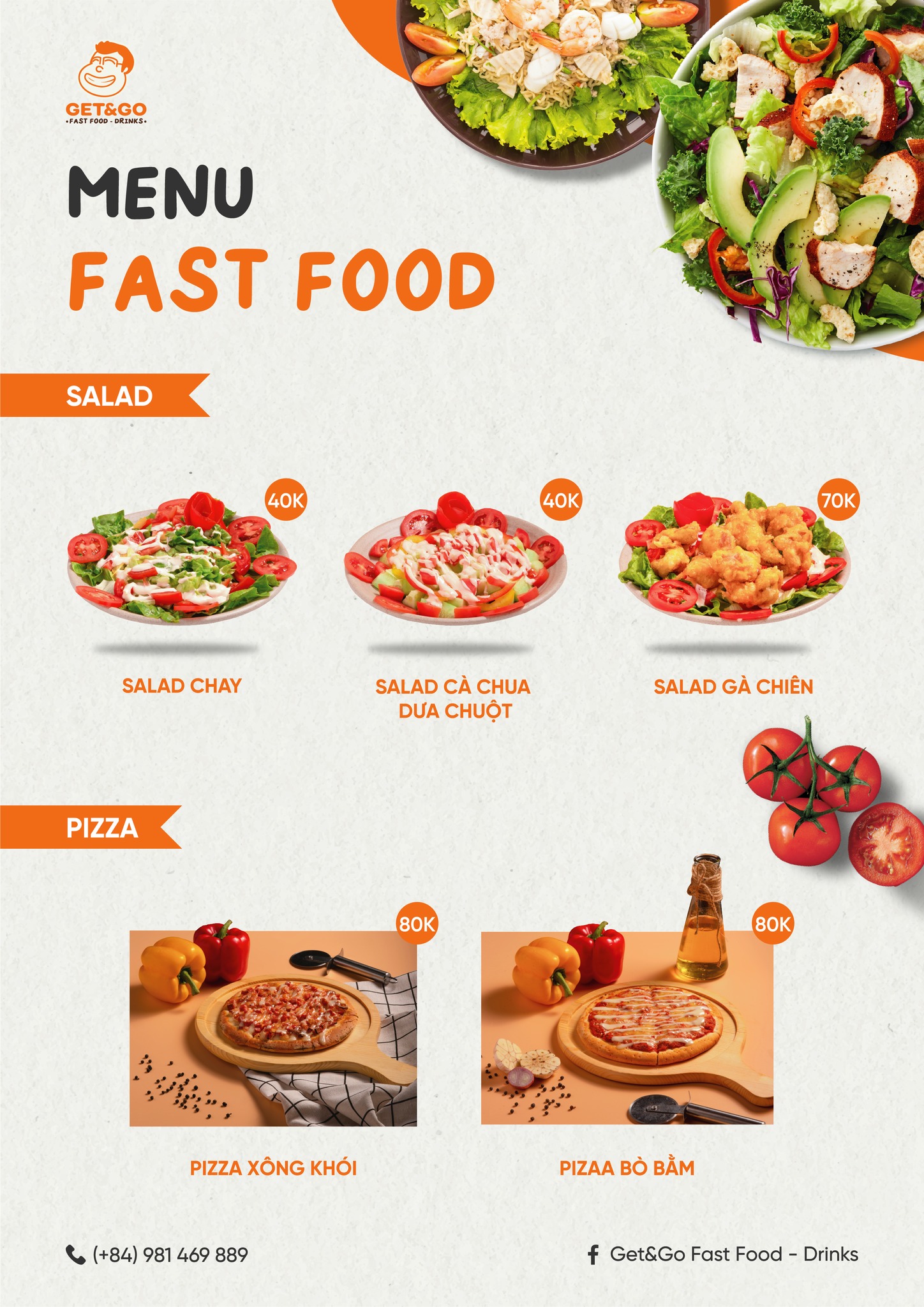 🧡 MENU 🧡 ⭐ Tada… Menu của... - Get&Go Fast Food - Drinks | Facebook