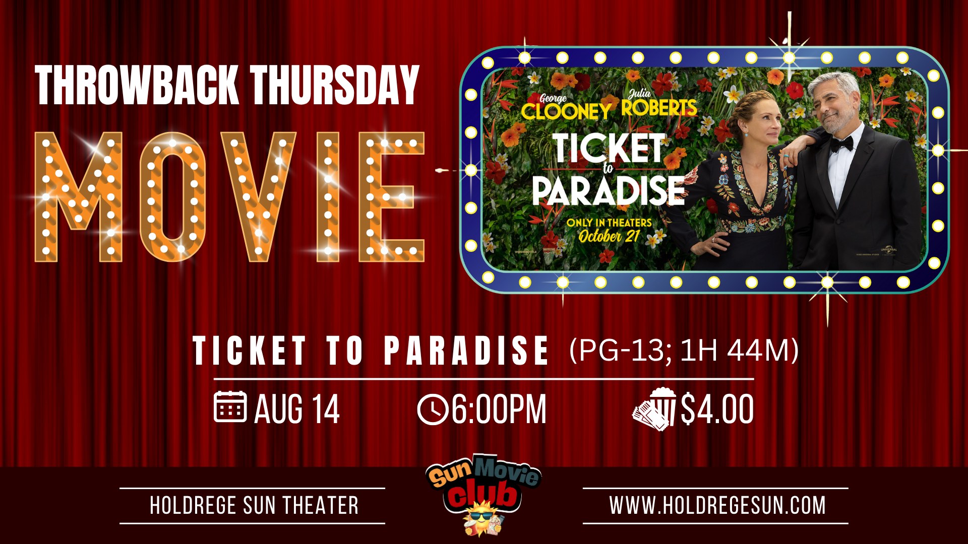 Ticket To Paradise Showtimes Near Cinergy Midland