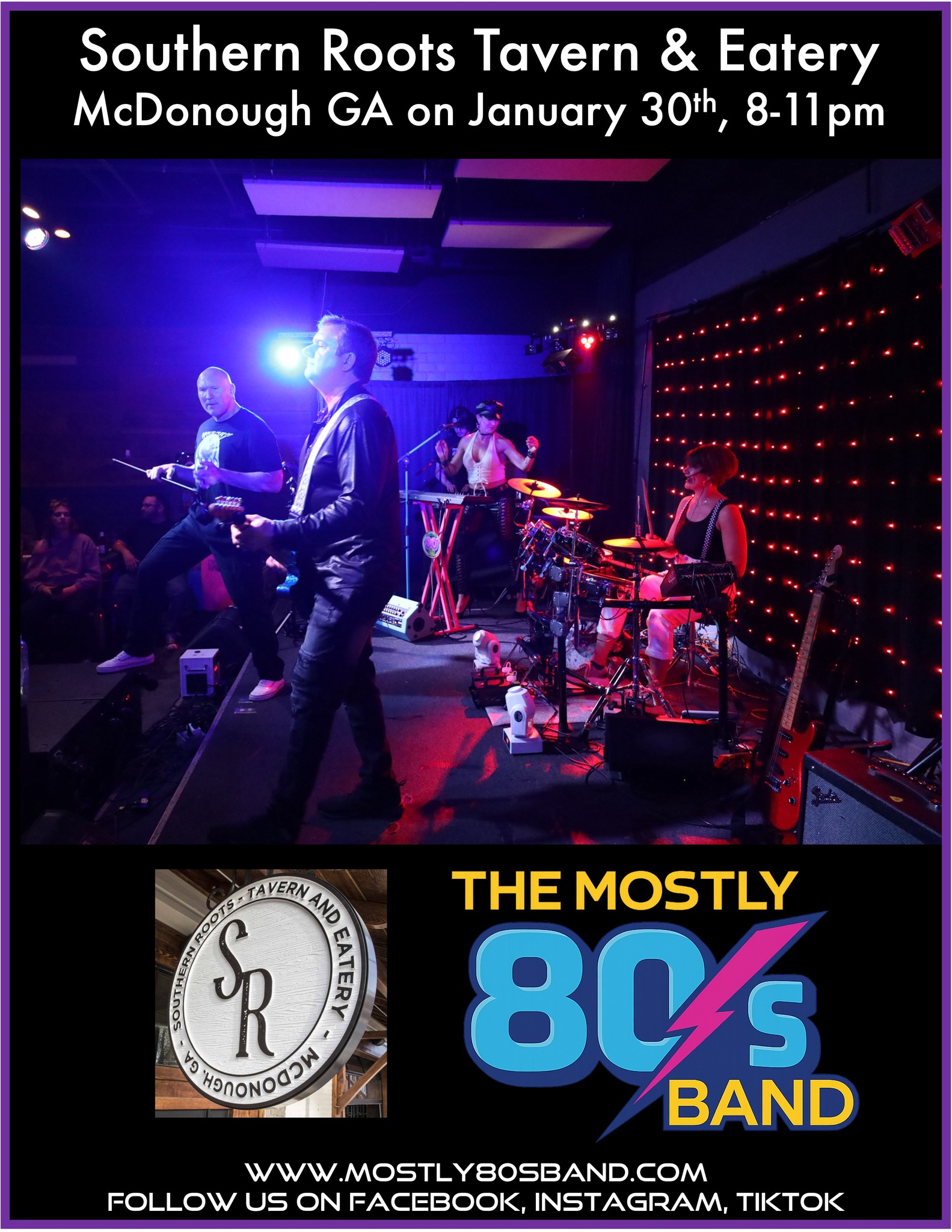 LIVE 80’s MUSIC @ Southern Roots Tavern, McDonough GA