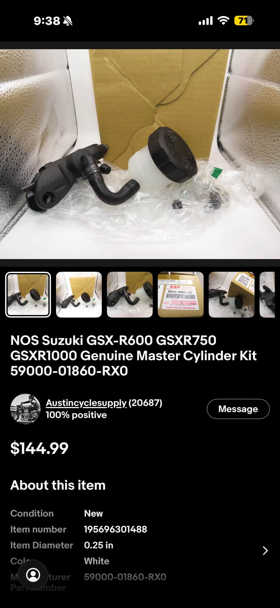 im様 What levers fit Suzuki GSX-R master cylinder 59000-01860-RXO?