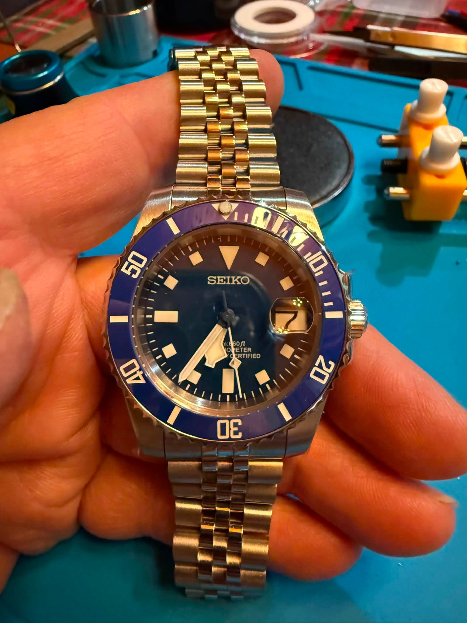 First Seiko-Tudor watch mod with NH35A movement
