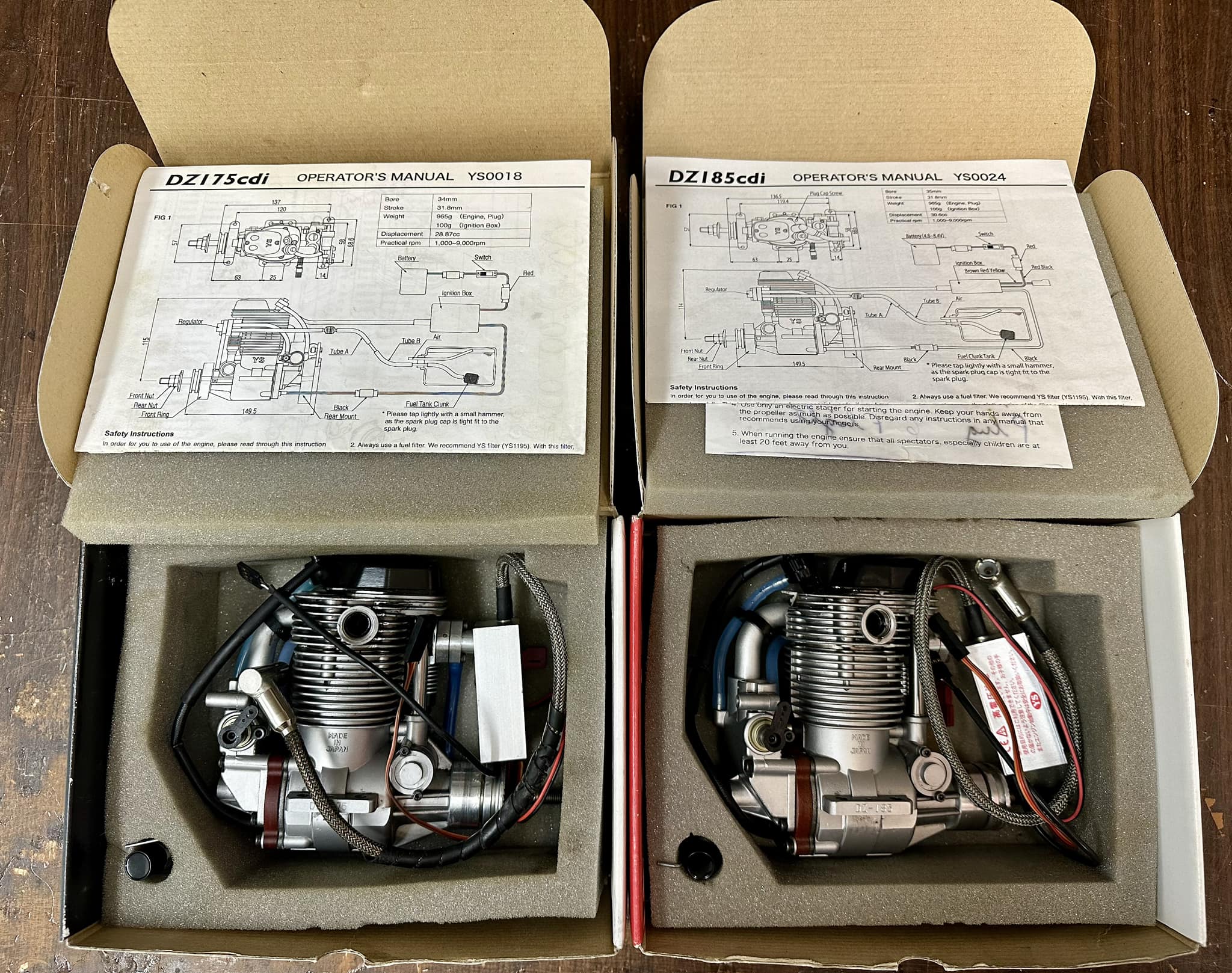 2014 ys dz185 engine specifications