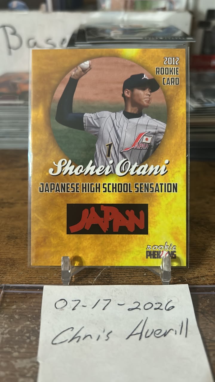 2012 Rookie Phenoms Shohei Ohtani baseball card auction