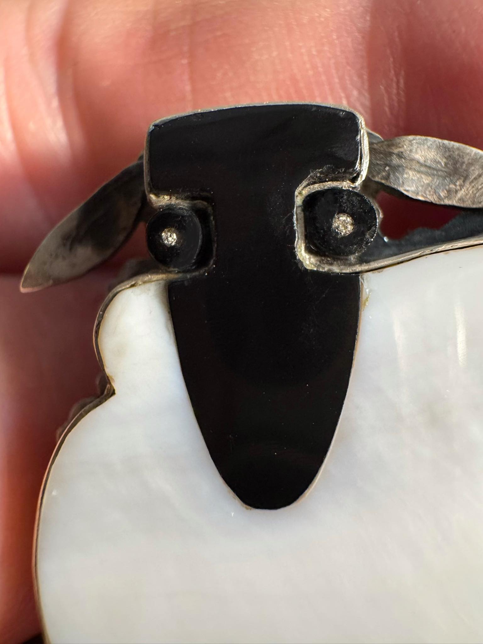 Navajo artist Mary Jane Garcia sterling silver sheep figure