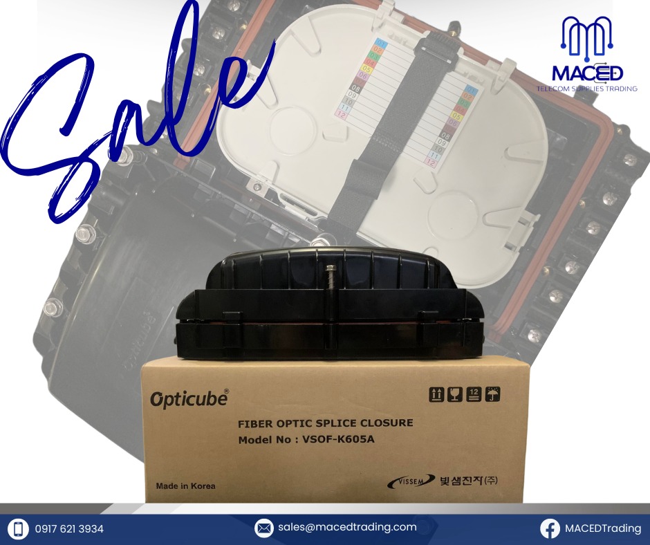 MACED - ️ FOR SALE ️ FIBER OPTIC SPLICE CLOSURE (FOSC) 24C inline type ...