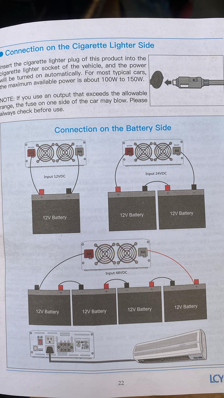 positive negative cigarette lighter wiring diagram needed Your charging needs 12V-24V Waterproof Cigarette Lighter Socket