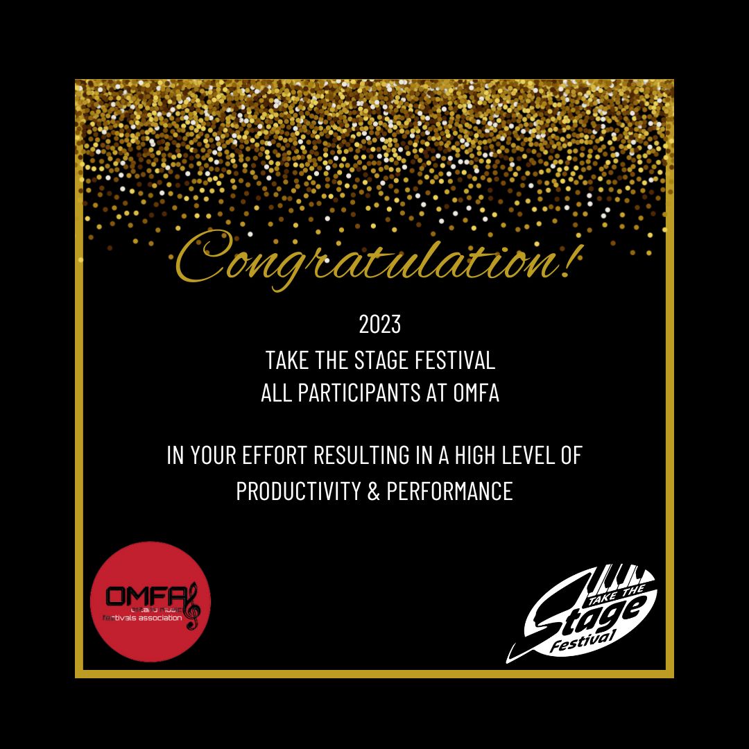 🥳👏🏻 Congrats to all the 2023... - Take The Stage Festival | Facebook