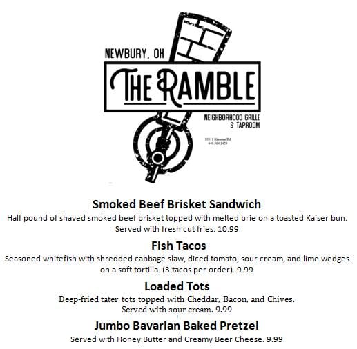 Ramble Inn - Shaved Roasted Strip Steak with Mushrooms and...