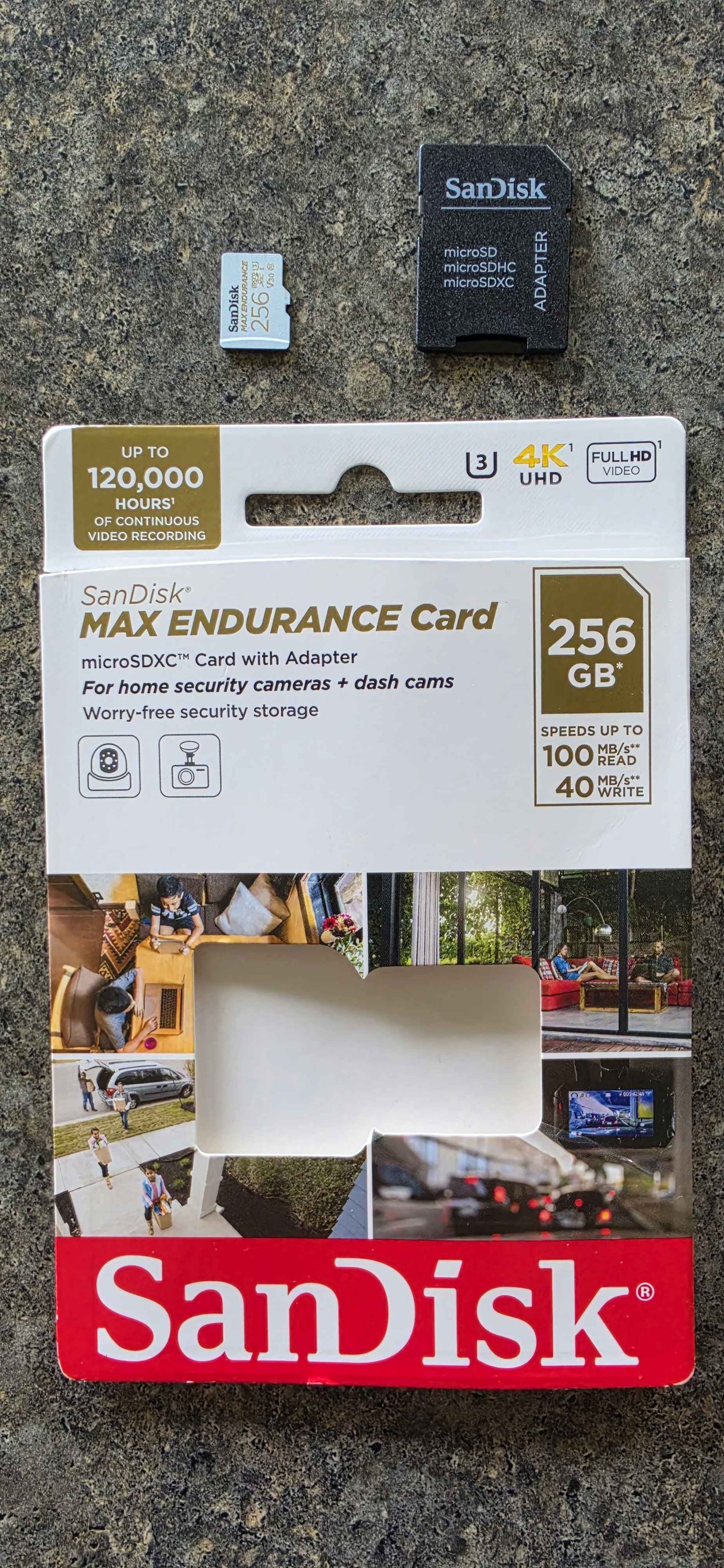 SanDisk MAX Endurance 256GB microSDXC Card - Memory Cards 