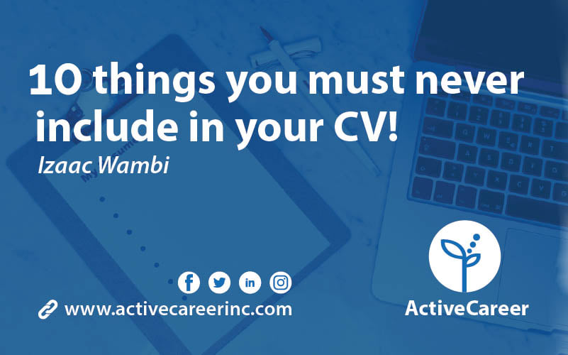 ActiveCareer - 10 things you must never include in your... | Facebook