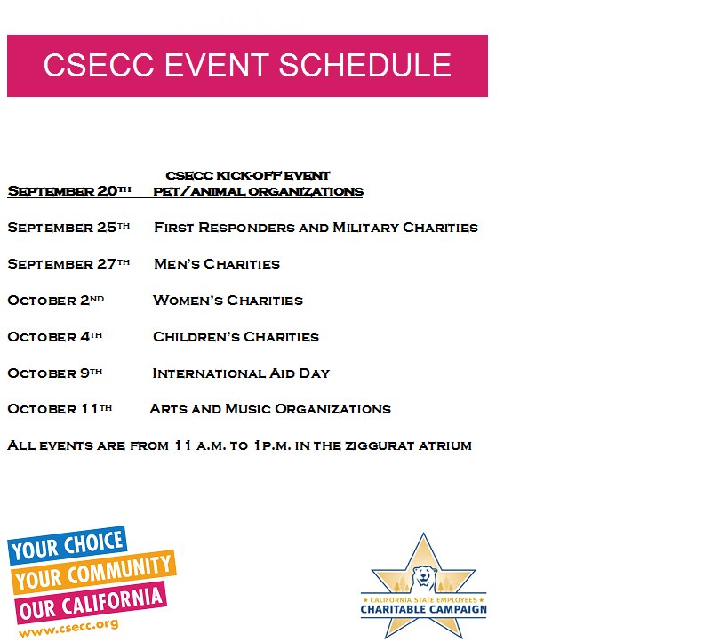 DGS California State Employee Charitable Campaign - CSECC - See what ...