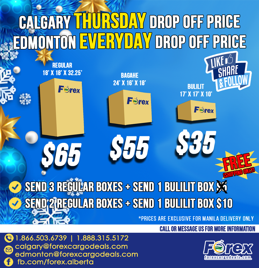 We have 3 sizes of box that... - Forex Cargo Travel & Tours | Facebook