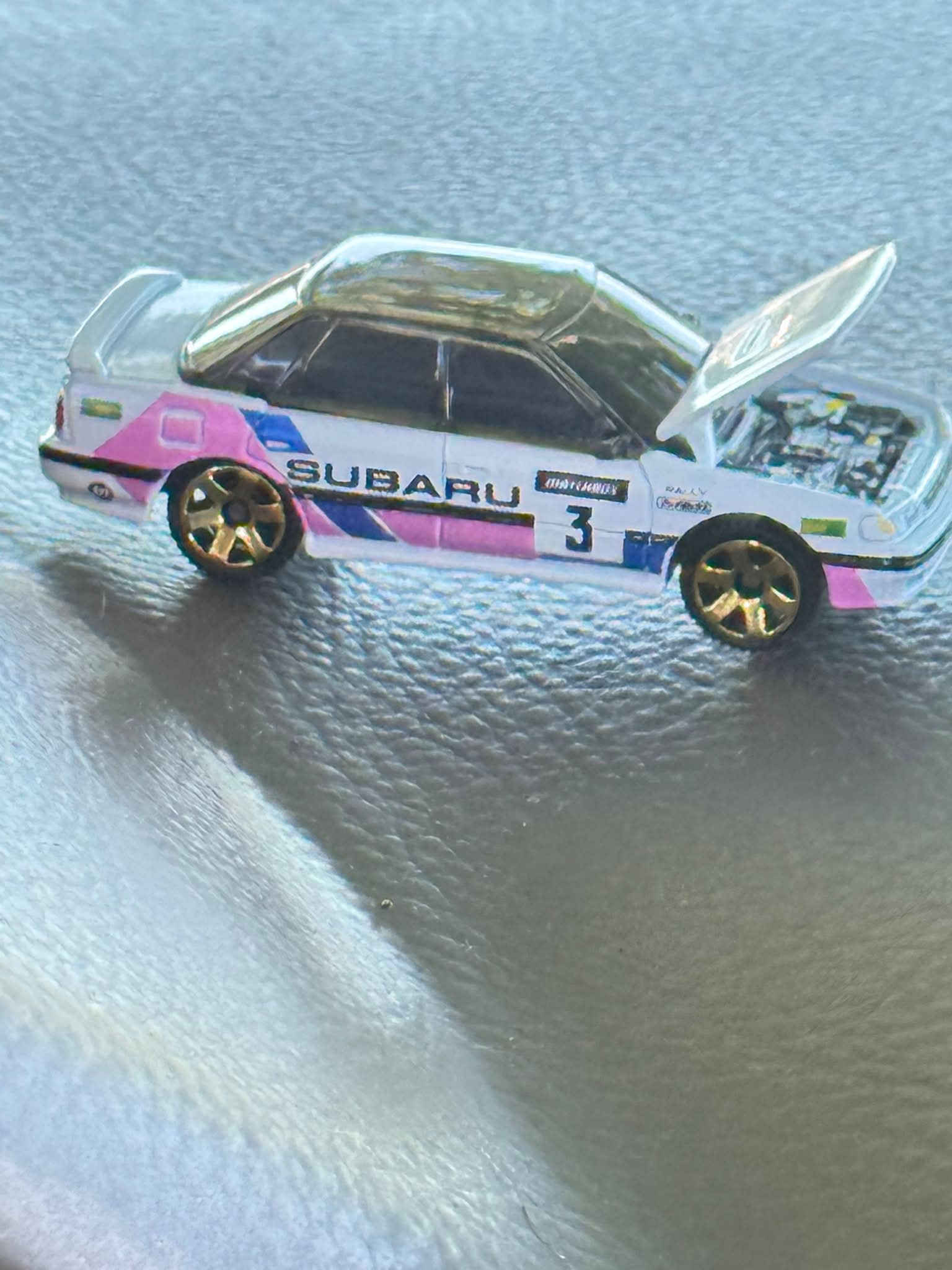1993 Subaru Legacy RS Matchbox die-cast car with moving parts