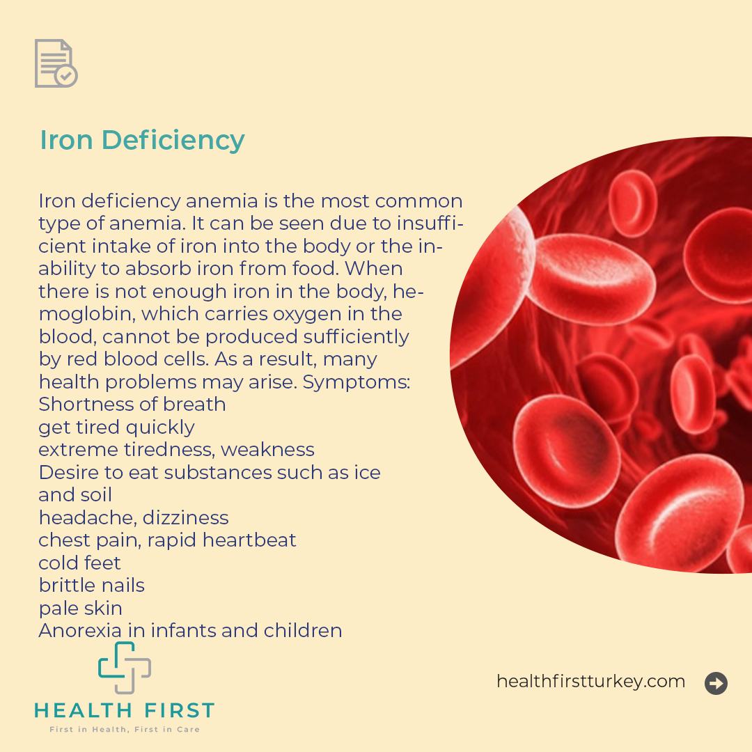 🇬🇧Iron Deficiency Iron deficiency... - Healtfirst Turkiye | Facebook