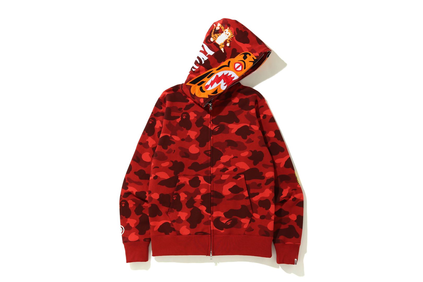 Color Camo Tiger Full Zip Hoodie available on Saturday, January