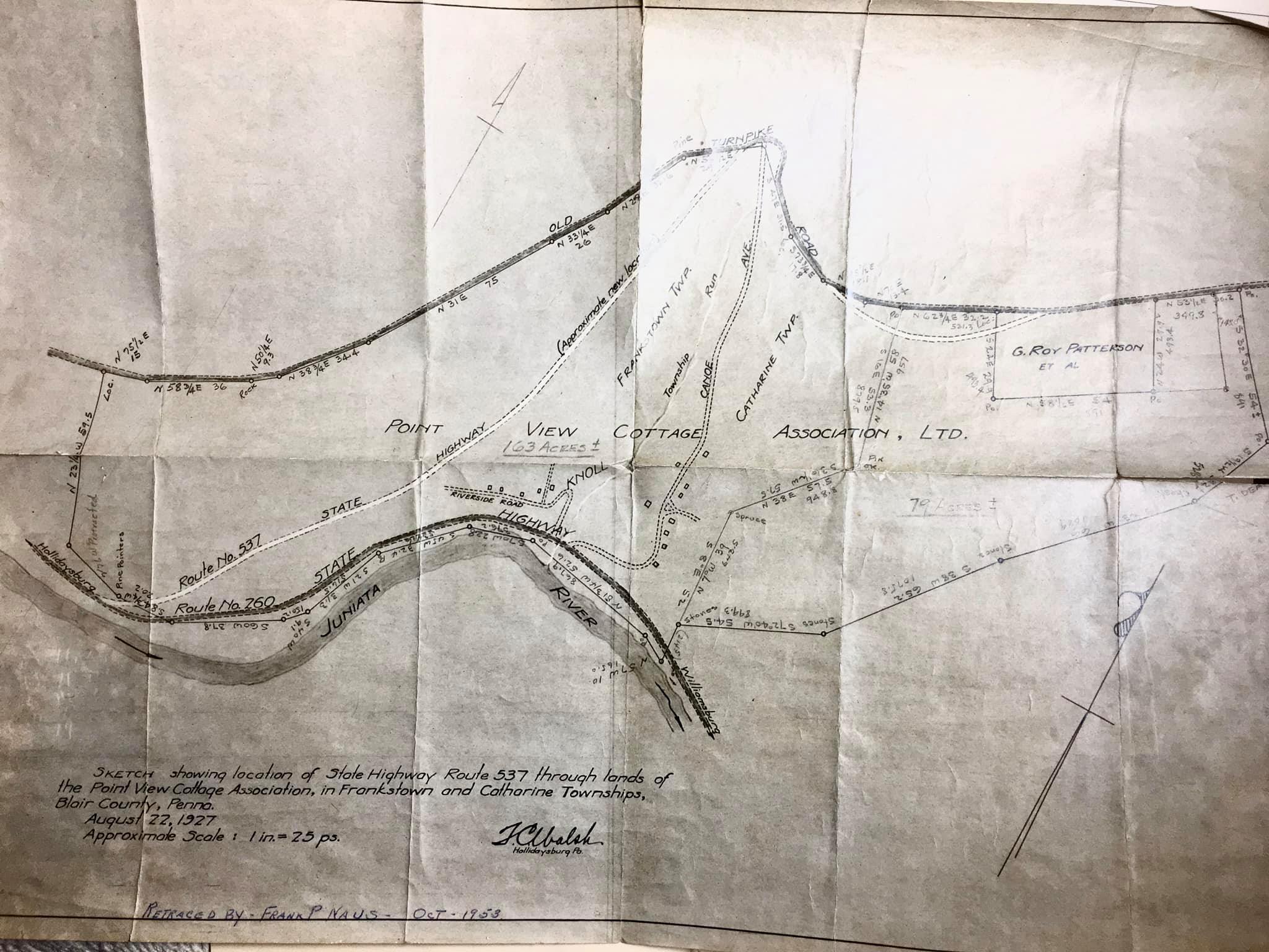 This is a very rare map of Point... - Point View Cottages
