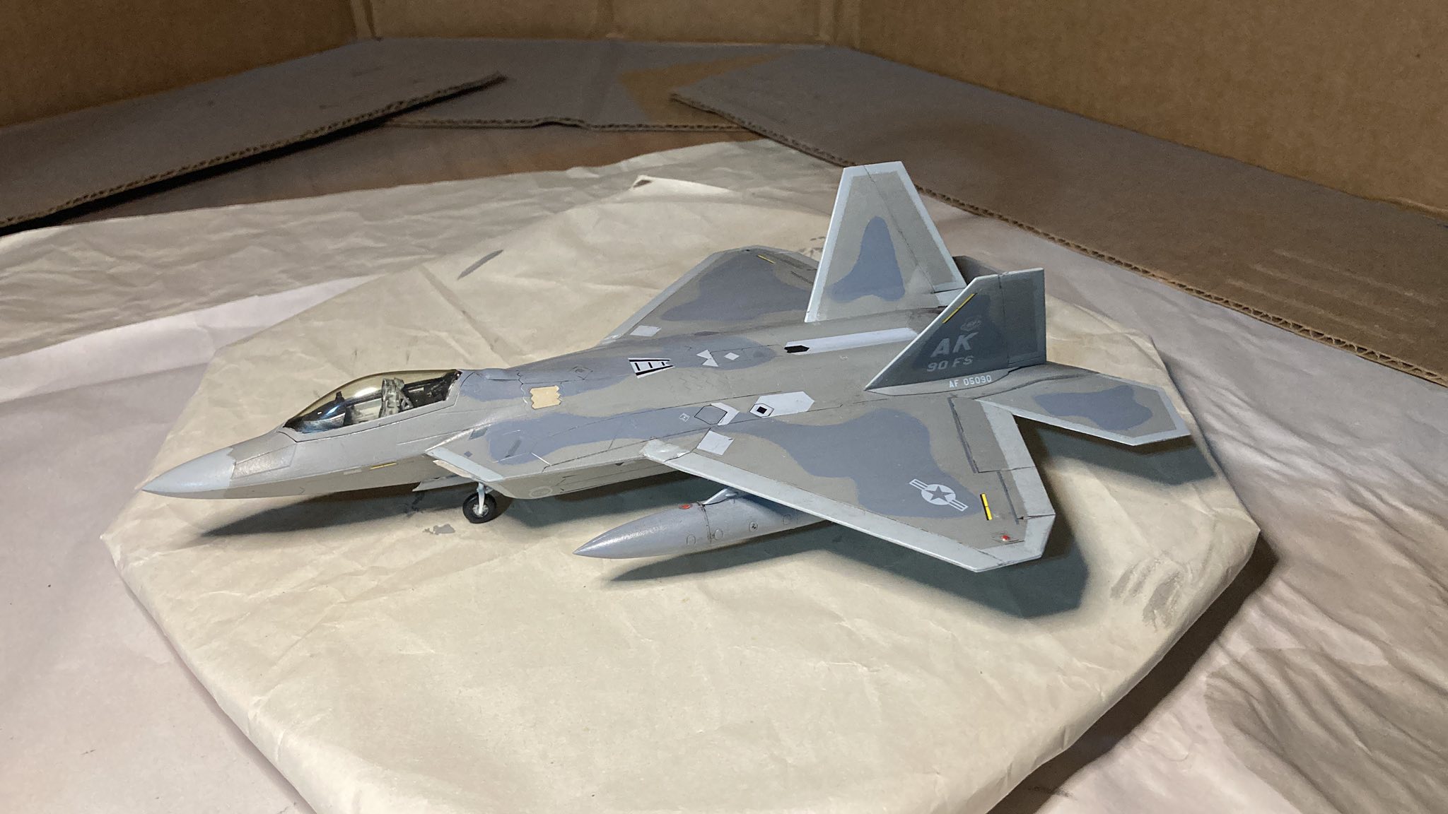 Converting Revell YF-22 to F-22 Raptor in 1/32 scale