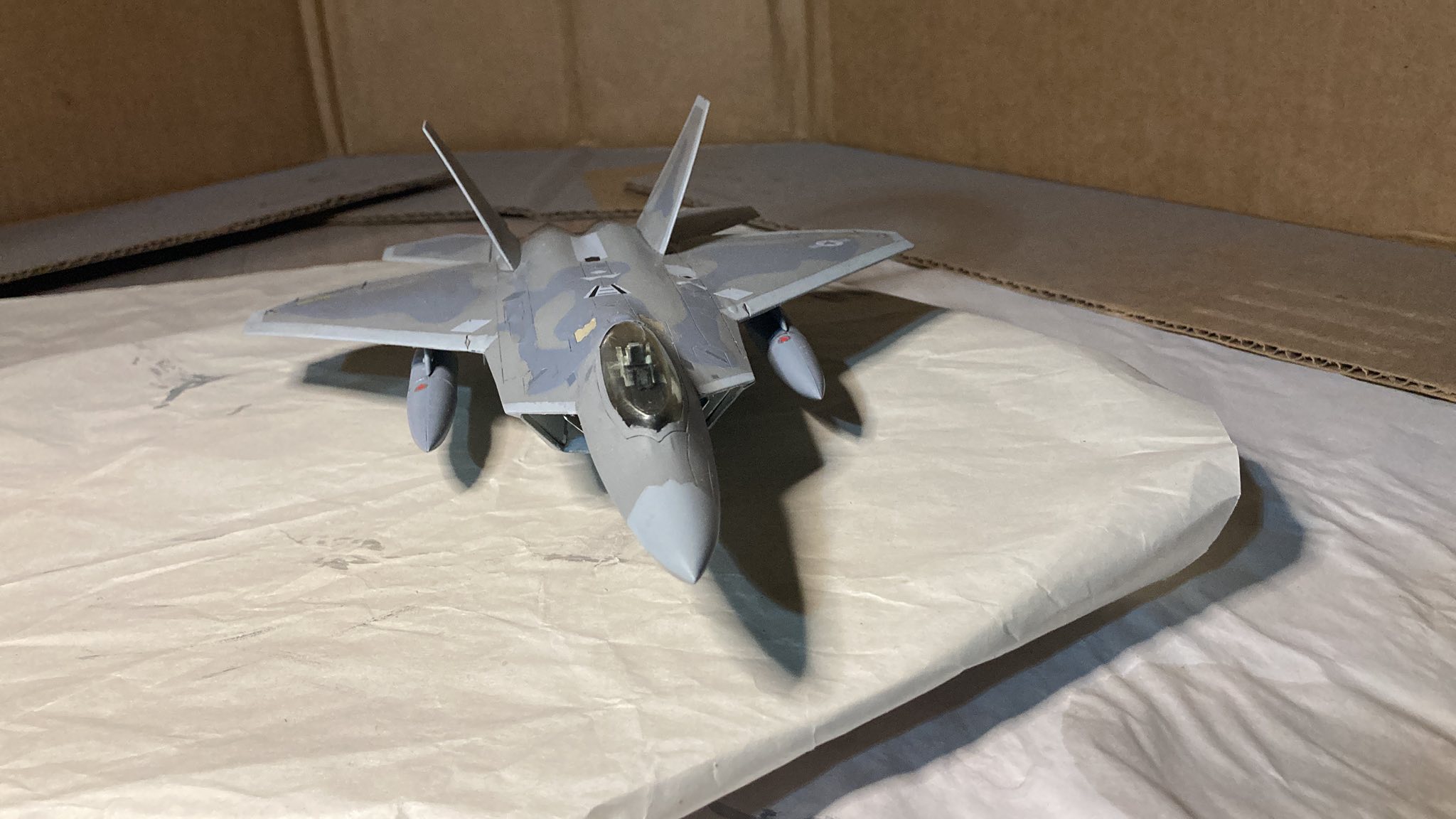 Converting Revell YF-22 to F-22 Raptor in 1/32 scale