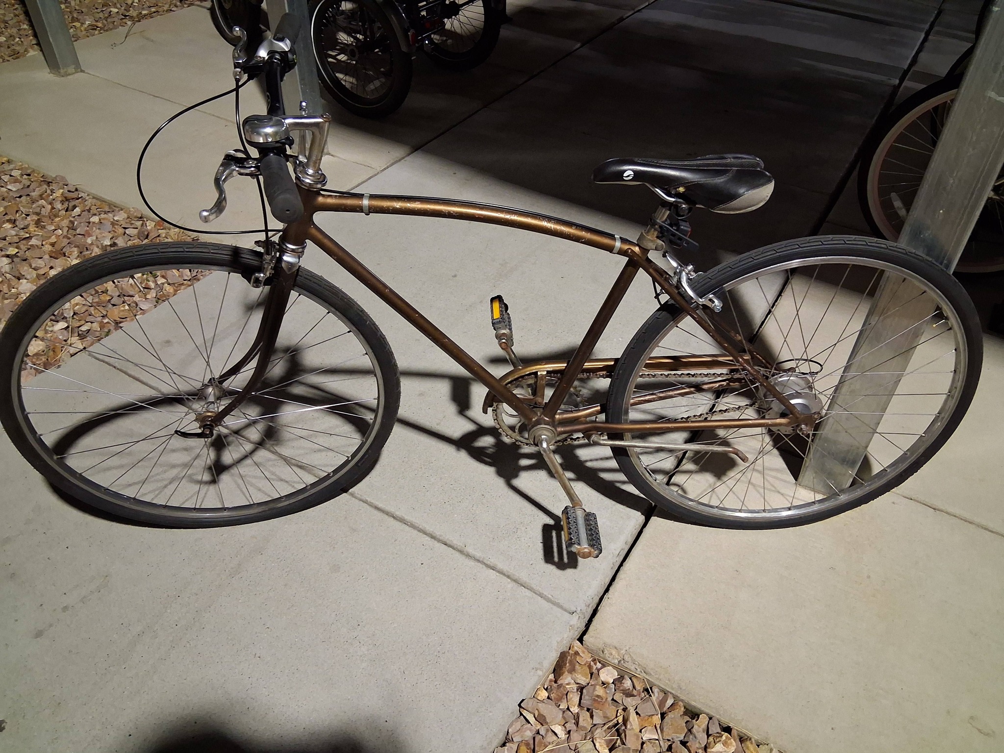 Restored 1975 Schwinn Collegiate 5 bicycle with custom upgrades