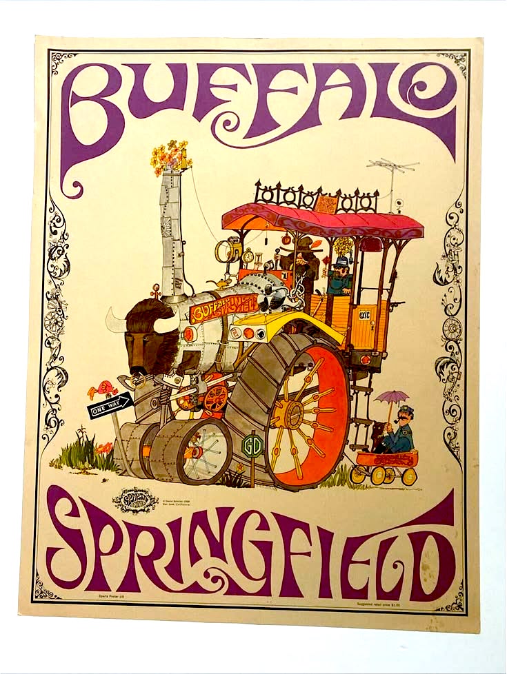 Buffalo Springfield - Mandala poster (1967) Artist: Rick Griffin
