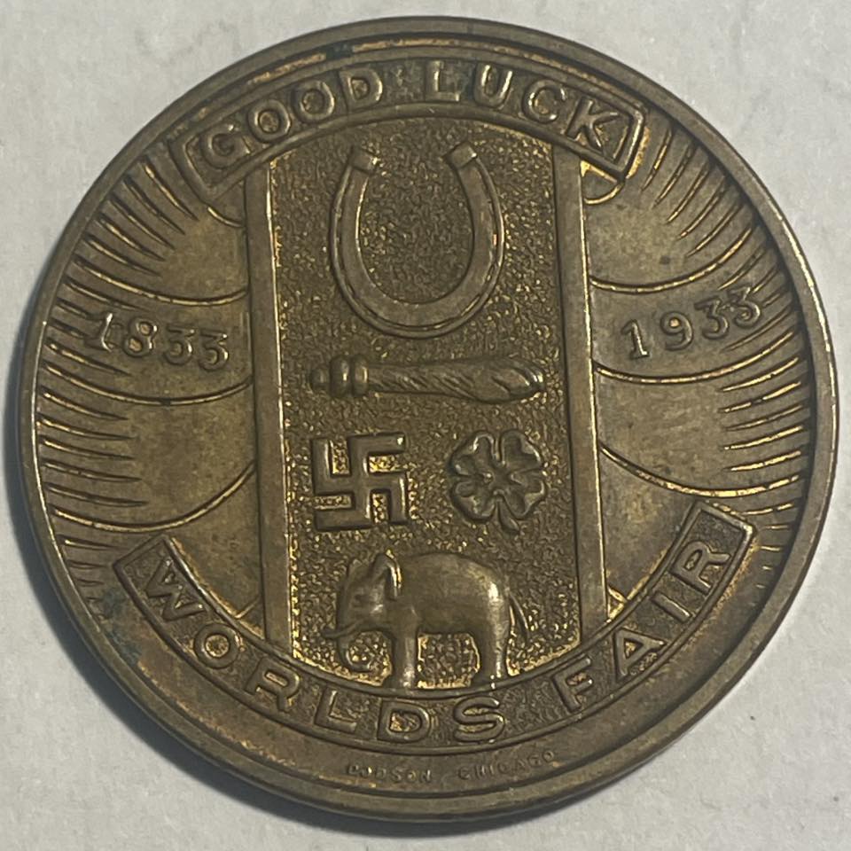 1933 Chicago World's Fair good luck token.
