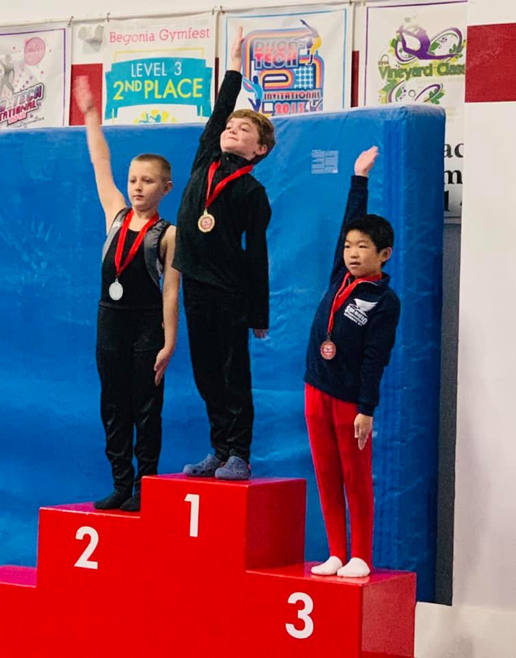 CONGRATULATIONS TO OUR BOY LEVEL 4’S... - Skycatch Gymnastics