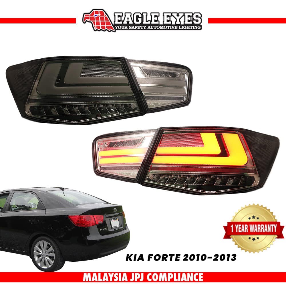 Pair Of CPW Fog Lights For 2010-2013 KIA Forte – Front Bumper, Clear Lens, Halogen, DOT Certified (Driver & Passenger)