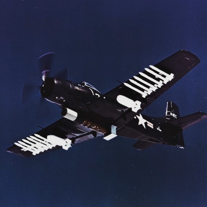 Steel Eagles - An AD-2 carries 5-inch rockets, two... | Facebook