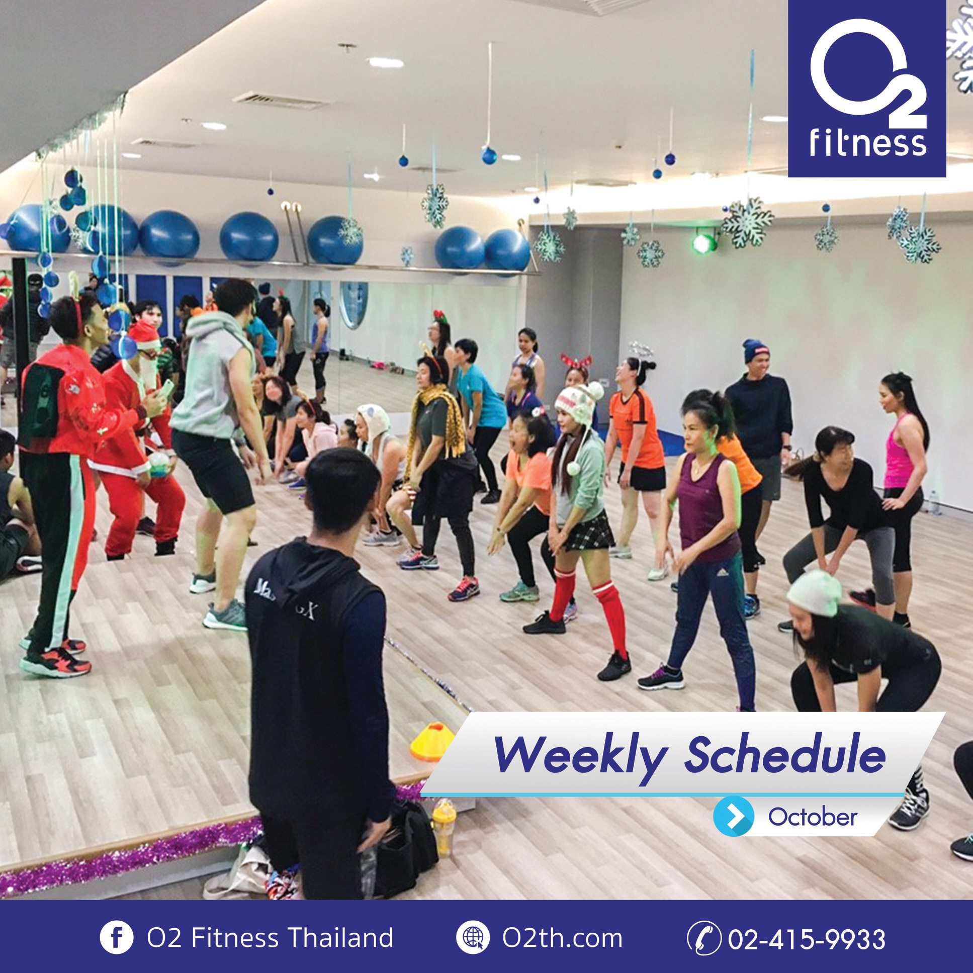 💪🏽Group Exercise Class Schedule... - O2 Fitness Thailand | Facebook