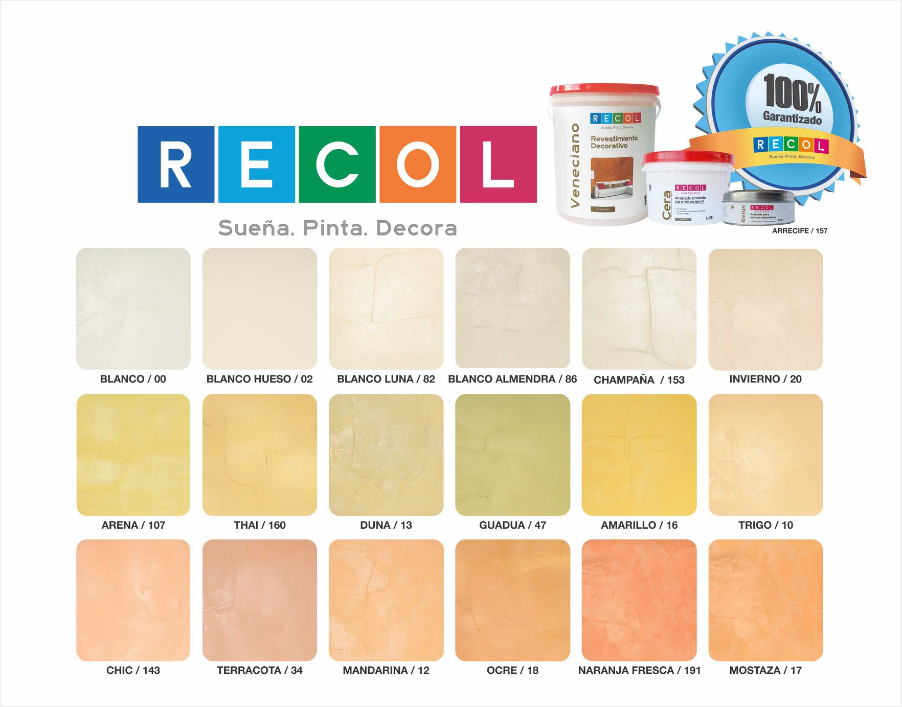 Carta De Colores De Yeso Veneciano Valspar