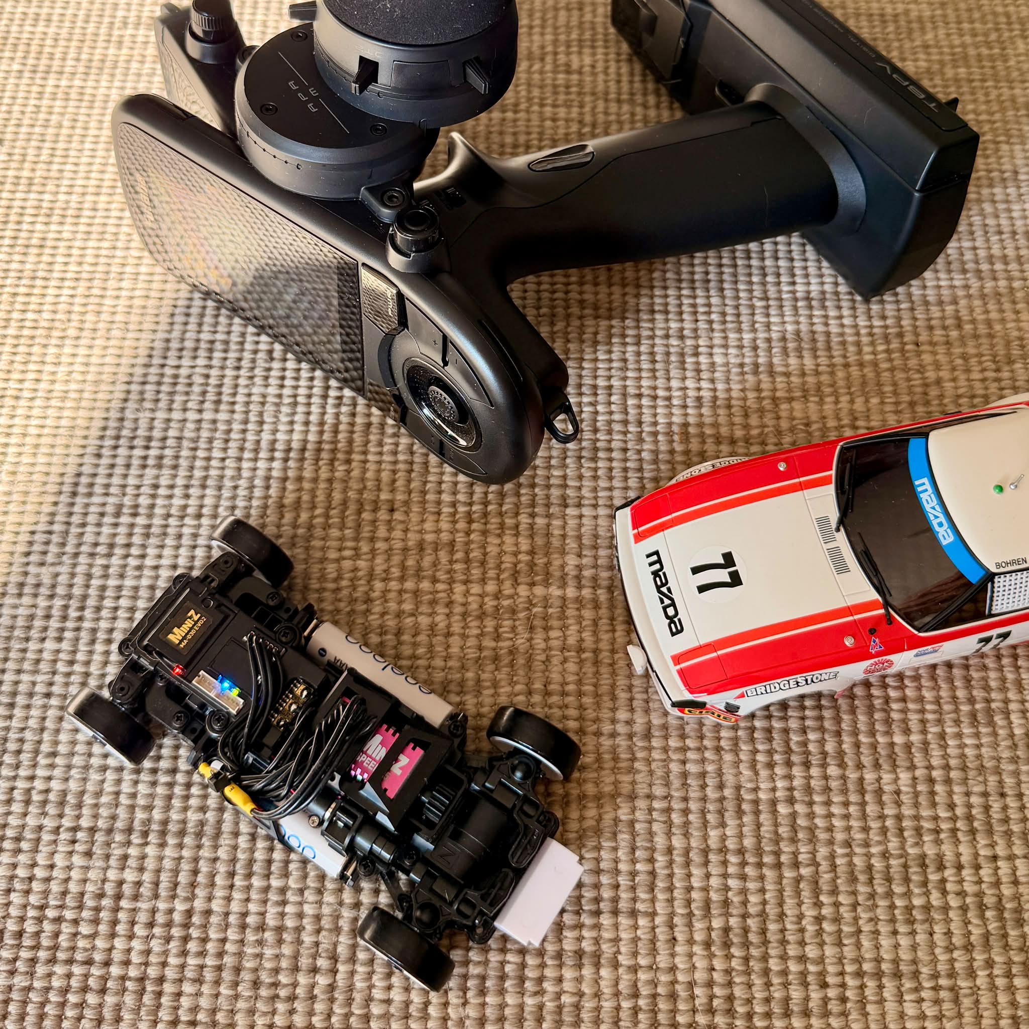 Kyosho Mini-Z MA-030 EVO2 AWD radio and upgrade settings for beginners