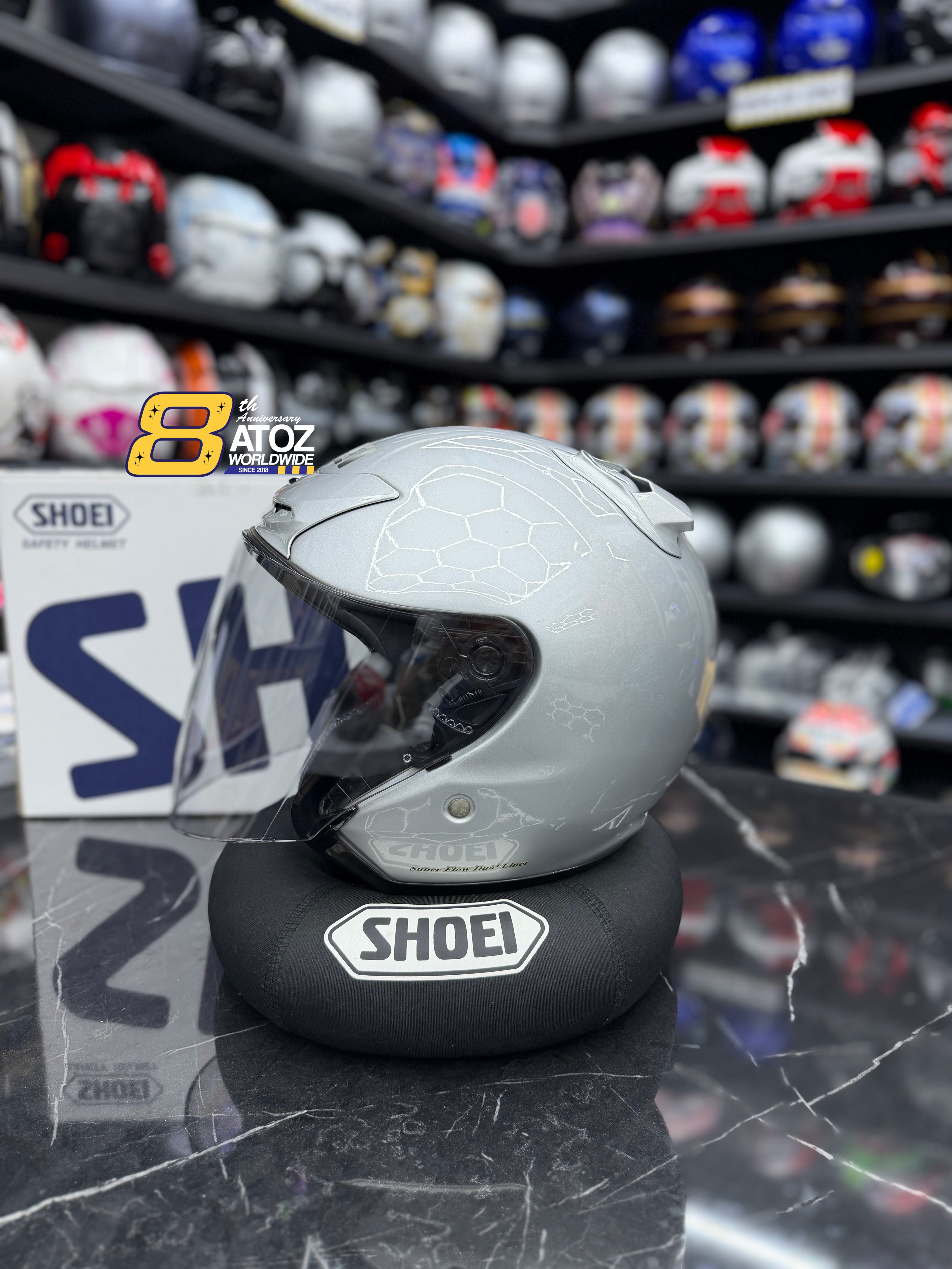 SHOEI JFORCE 2 SILVER🇯🇵 🇯🇵STOP PRODUCTION 🇯🇵JAPAN SPEC
