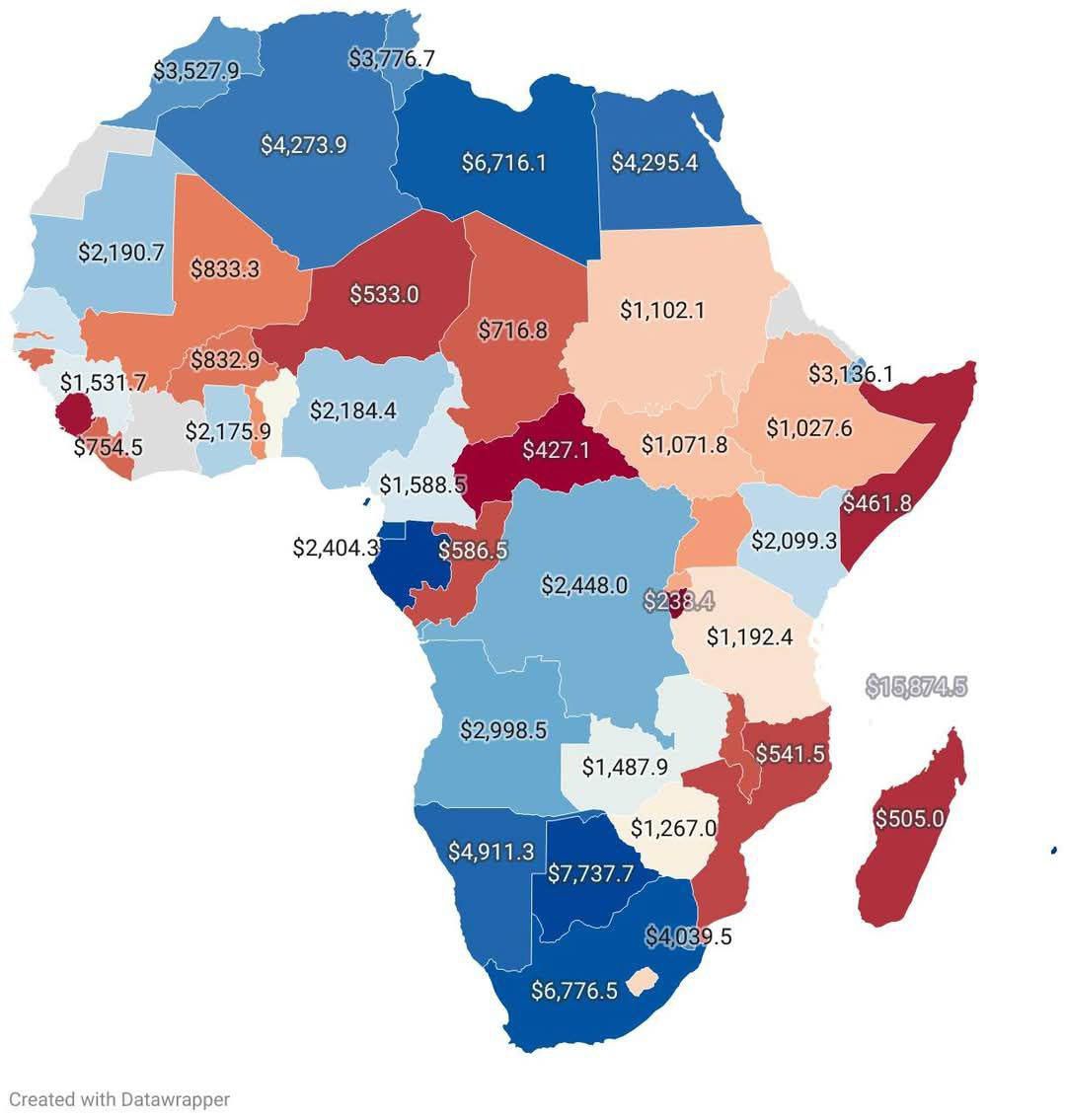 Ezekiel - Below are the top 10 wealthiest nations in Africa by GDP PER ...