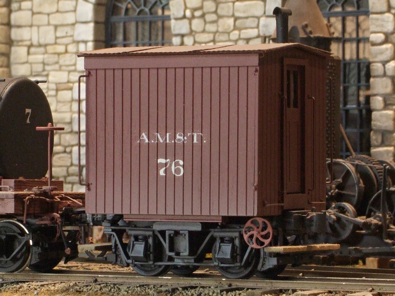 O scale narrow gauge logging cabooses from styrene sheets