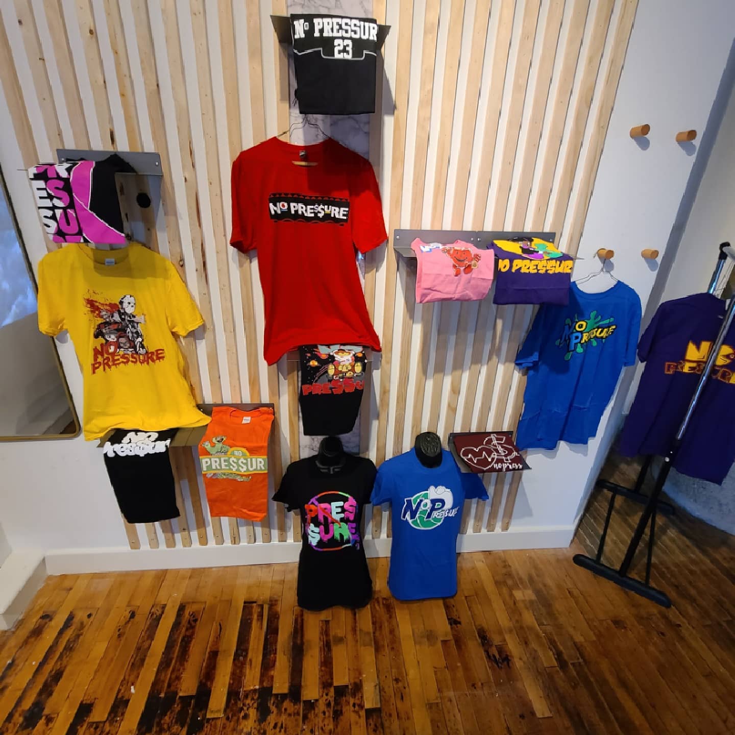 T-shirt Unisex Popular No Pressure Concert - Taille S à 2XL, Manches Courtes, Blanc - Neuf Avec étiquettes