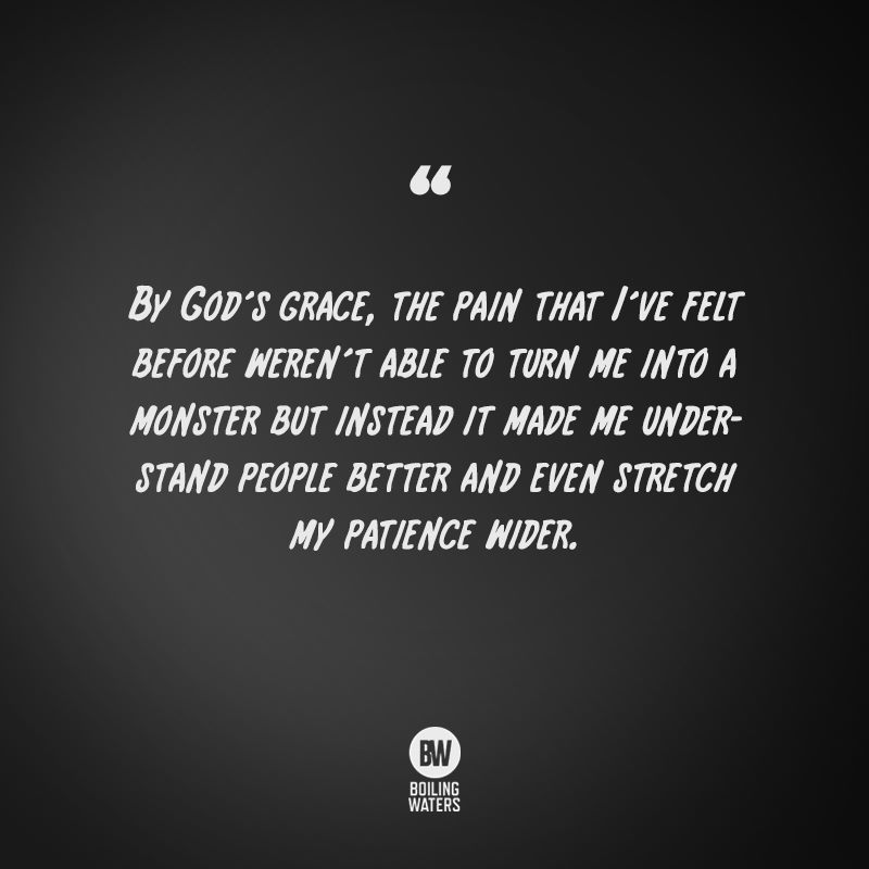 Boiling Waters - To the one with a missing rib, I am...