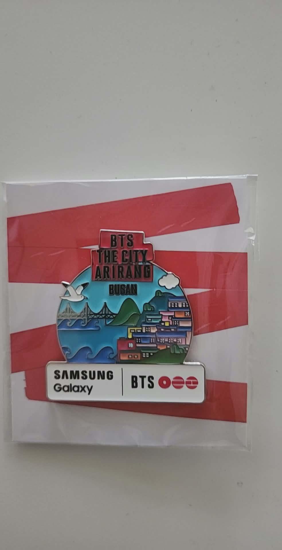 Las Vegas BTS Samsung popup tent badge equivalent