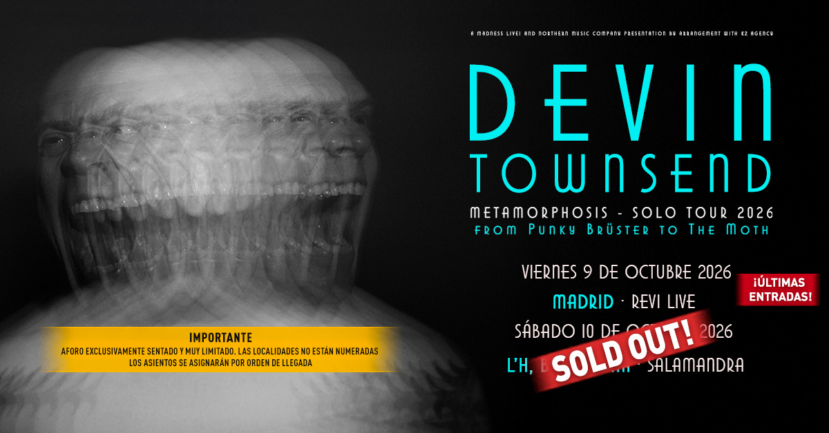 Devin Townsend - Solo Tour 2026 (Barcelona)