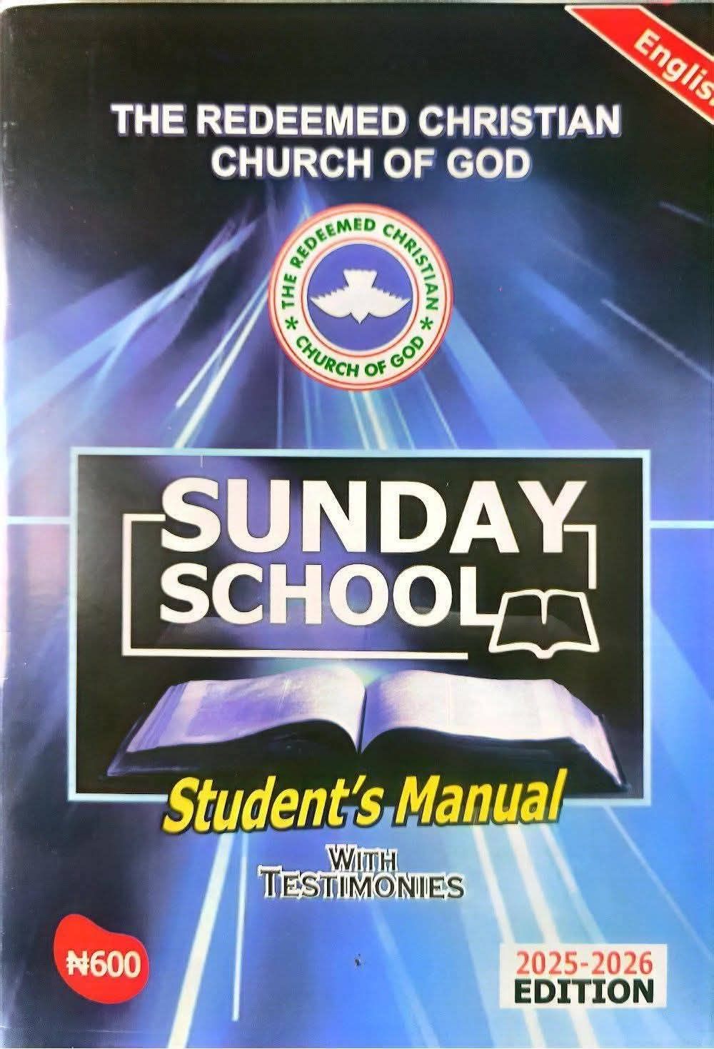 RCCG SUNDAY SCHOOL TEACHER'S MANUAL