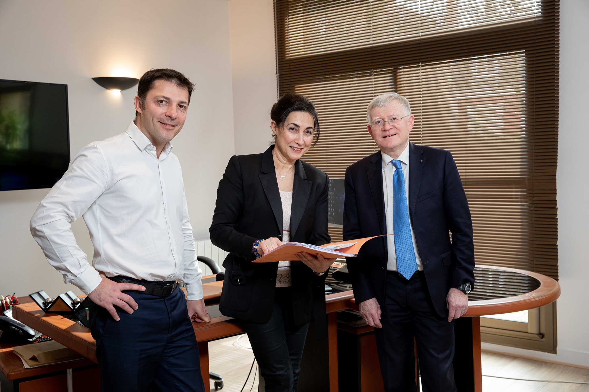 Philippe Simon, Laurent Catrou et Gülay Demirtas | Houilles