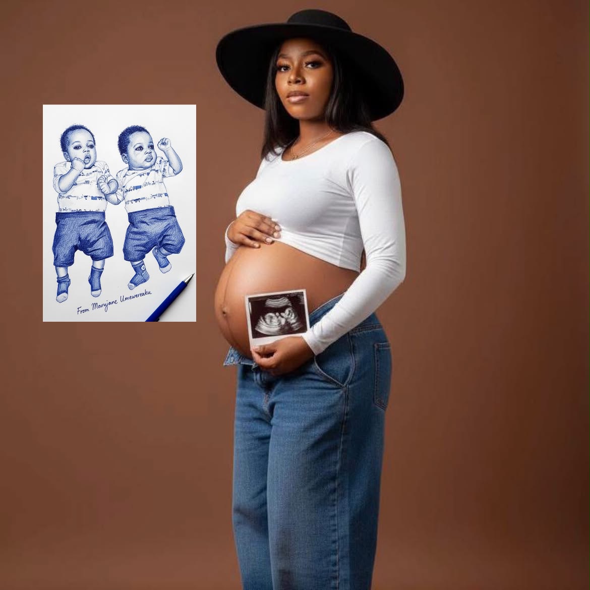 Nzubechi - Please help me and wish this beautiful mommy twins a